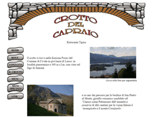 Tablet Screenshot of crottodelcapraio.com